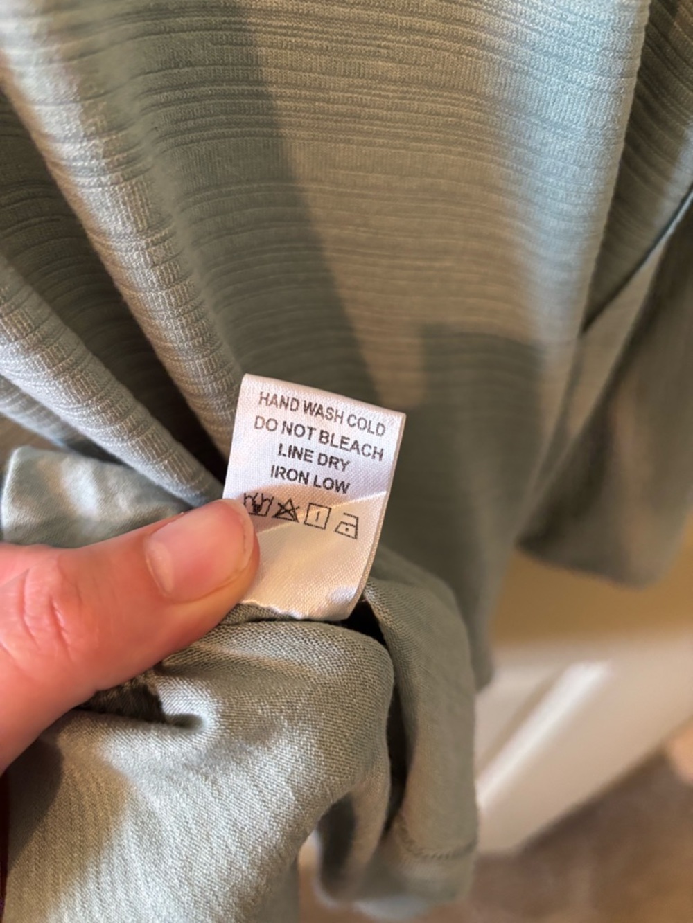 Light Blue Women's Long Sleeve Swing Top - loungewear, casual, plus size - Picture 7 of 7